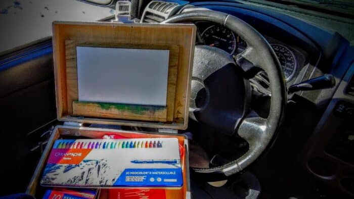 Art Setup in a Car
